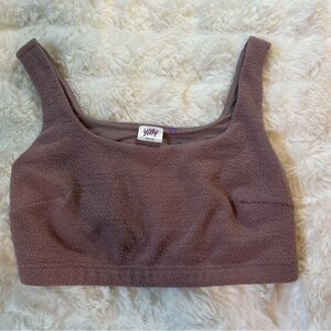 YITTY Women's Plush Brown Lounge Sports Bra Sz XXL/1X